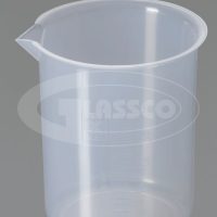 Plastična laboratorijska čaša 5000 ml, poluprovidna, reljefna graduacija, Glassco